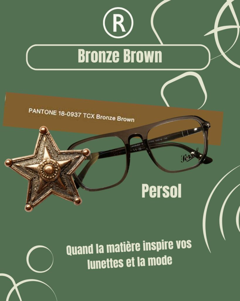 le bronze, le marron, le rouge pour des lunettes tendances