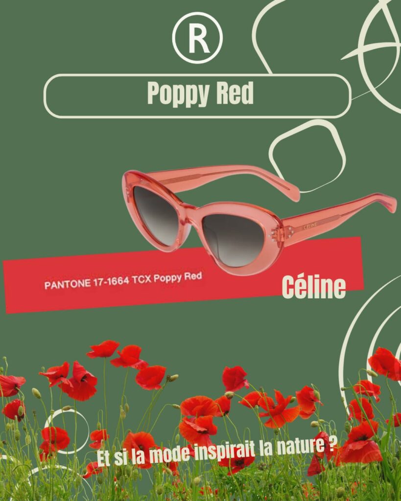poppy red pour vos lunettes tnedances 2026 avec Celine ?