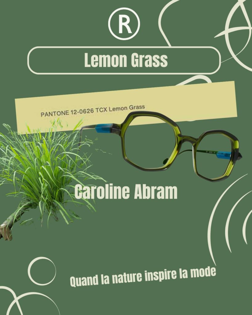 lunettes caroline abram jaune citronnés (lemon grass)